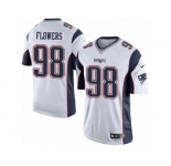 Men's Nike New England Patriots #98 Trey Flowers Limited White NFL Jersey