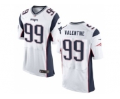 Men's Nike New England Patriots #99 Vincent Valentine Elite White NFL Jersey