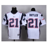 Nike New England Patriots #21 butler white jerseys[Elite]