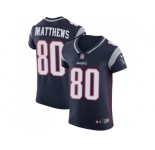 Nike New England Patriots #80 Jordan Matthews Navy Blue Team Color Men Stitched NFL Vapor Untouchable Elite Jersey