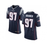 Nike New England Patriots #97 Alan Branch Navy Blue Team Color Men's Stitched NFL Elite Jersey