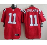 nike nfl jerseys new england patriots #11 edelman red[Elite]