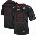 nike nfl jerseys new england patriots #12 tom brady black[Elite lights out 50th Patch]