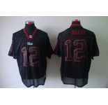 nike nfl jerseys new england patriots #12 tom brady black[Elite lights out]