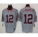 nike nfl jerseys new england patriots #12 tom brady grey[Elite lights out]