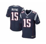 nike nfl jerseys new england patriots #15 reggie wayne blue[Elite]
