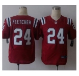 nike nfl jerseys new england patriots #24 fletcher red[Elite][fletcher]
