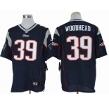 nike nfl jerseys new england patriots #39 woodhead blue[Elite]