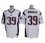 nike nfl jerseys new england patriots #39 woodhead white[Elite]
