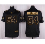 nike nfl jerseys new england patriots #54 bruschi black gold collection[Elite][bruschi]