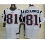 nike nfl jerseys new england patriots #81 hernandez white[Elite]