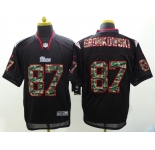 nike nfl jerseys new england patriots #87 gronkowski black[Elite Camo Fashion]