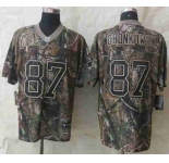 nike nfl jerseys new england patriots #87 gronkowski camo[Elite]