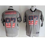 nike nfl jerseys new england patriots #87 gronkowski grey[Elite USA flag fashion shadow]