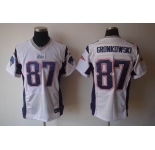 nike nfl jerseys new england patriots #87 gronkowski white[elite]