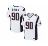 nike nfl jerseys new england patriots #90 malcom brown white[Elite]