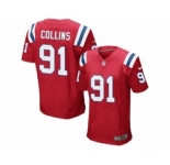 nike nfl jerseys new england patriots #91 jamie collins red[Elite]