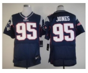 nike nfl jerseys new england patriots #95 jones blue[Elite]