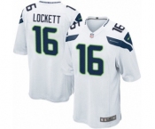 Men's Nike Seattle Seahawks #16 Tyler Lockett Game White NFL Jersey