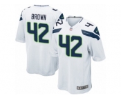 Men's Nike Seattle Seahawks #42 Arthur Brown Game White NFL Jersey