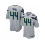 Men's Nike Seattle Seahawks #44 Tani Tupou Game Grey Alternate NFL Jersey