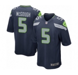 Men's Nike Seattle Seahawks #5 Alex McGough Game Navy Blue Team Color NFL Jersey