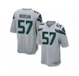 Men's Nike Seattle Seahawks #57 Mike Morgan Game Grey Alternate NFL Jersey