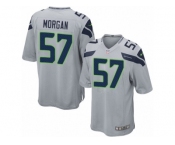 Men's Nike Seattle Seahawks #57 Mike Morgan Game Grey Alternate NFL Jersey