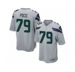 Men's Nike Seattle Seahawks #79 Ethan Pocic Game Grey Alternate NFL Jersey