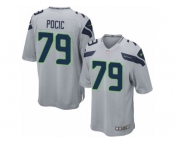 Men's Nike Seattle Seahawks #79 Ethan Pocic Game Grey Alternate NFL Jersey