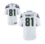 Men's Nike Seattle Seahawks #81 Nick Vannett Game White NFL Jersey