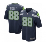 Men's Nike Seattle Seahawks #88 Will Dissly Game Navy Blue Team Color NFL Jersey