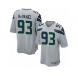 Men's Nike Seattle Seahawks #93 Tony McDaniel Game Grey Alternate NFL Jersey