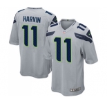 nike nfl jerseys seattle seahawks #11 harvin grey[game]