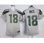 nike nfl jerseys seattle seahawks #18 sidney rice grey[game]