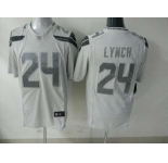 nike nfl jerseys seattle seahawks #24 lynch grey[game]
