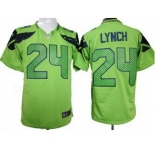 nike nfl jerseys seattle seahawks #24 marshawn lynch green[game]