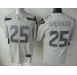 nike nfl jerseys seattle seahawks #25 sherman grey[game]