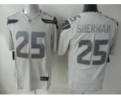 nike nfl jerseys seattle seahawks #25 sherman grey[game]