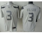 nike nfl jerseys seattle seahawks #3 wilson grey[game]