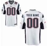 Nike nfl jerseys New England Patriots Customized Game White Jersey