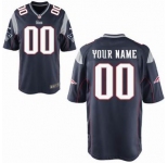 Nike nfl jerseys New England Patriots Customized Game blue Jersey