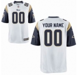 Nike nfl jerseys St. Louis Rams Customized Game White Jersey