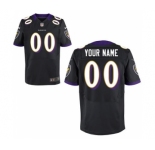 Men Nike Nfl Jerseys Baltimore Ravens Customized Elite Black Jersey
