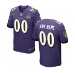 Men Nike Nfl Jerseys Baltimore Ravens Customized Elite Purple Jersey