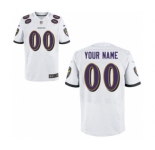 Men Nike Nfl Jerseys Baltimore Ravens Customized Elite White Jersey