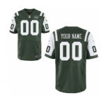 Men Nike Nfl Jerseys New York Jets Customized Elite Green Jersey