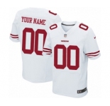 Men Nike Nfl Jerseys San Francisco 49ers Customized Elite White Jersey