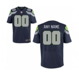 Men Nike Nfl Jerseys Seattle Seahawks Customized Elite Blue Jersey