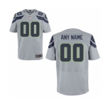 Men Nike Nfl Jerseys Seattle Seahawks Customized Elite Grey Jersey